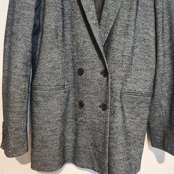 J. Mclaughlin Warrington Jacket Double Breasted Wool Blend Blazer Size 10 - Picture 5 of 11